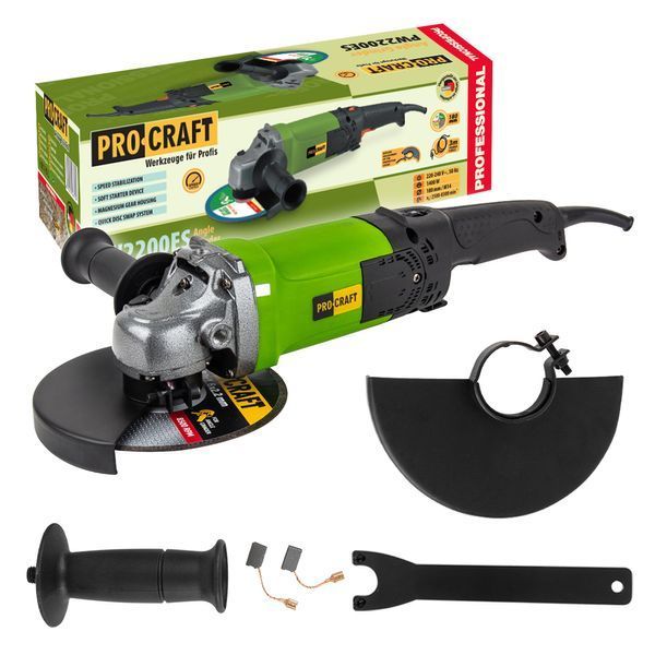 Угловая шлифовальная машина Procraft PW2200ES 180 мм 002200 фото